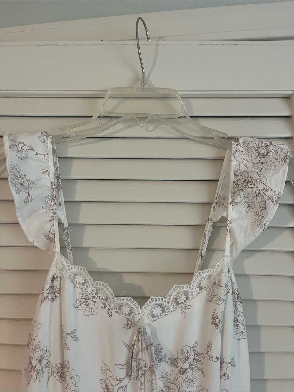 Altar'd State Stella Ivory Floral Lace Tiered Midi Dress - Picture 8 of 14